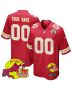 Kansas City Chiefs Super Bowl LIX New Orleans Patch Game Men Custom Jersey – Red