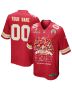 Kansas City Chiefs Super Bowl LIX Thanks For The Memories Game Men Custom Jersey – Red