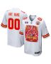Kansas City Chiefs Super Bowl LVIII Back To Back Game Custom Men Jersey – White
