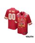 Kansas City Chiefs Super Bowl LVIII Back To Back Game YOUTH Jersey – Scarlet