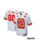Kansas City Chiefs Super Bowl LVIII Back To Back Game YOUTH Jersey – White
