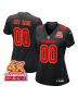 Kansas City Chiefs Super Bowl LVIII Champions 4X Fashion Game Custom Women Jersey – Carbon Black