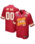 Kansas City Chiefs Super Bowl LVIII Champions Iconic Victory Game Custom Men Jersey – Scarlet