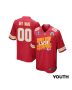 Kansas City Chiefs Super Bowl LVIII Champions Iconic Victory Game YOUTH Jersey – Scarlet