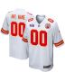 Kansas City Chiefs Super Bowl LVIII Patch Game Men Custom Jersey – White