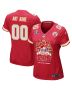 Kansas City Chiefs Super Bowl LVIII Thanks For Memories Game Custom Women Jersey – Red