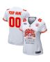 Kansas City Chiefs Super Bowl LVIII Thanks For Memories Game Custom Women Jersey – White