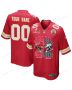 Kansas City Chiefs Vs. Philadelphia Eagles Super Bowl LIX Game Men Custom Jersey – Red