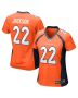 Kareem Jackson 22 Denver Broncos Women Game Jersey – Orange