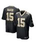 Kawaan Baker 15 New Orleans Saints Men Game Jersey – Black