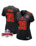 Keith Taylor 39 Kansas City Chiefs Super Bowl LVIII Champions 4 Stars Patch Fashion Game Women Jersey – Carbon Black