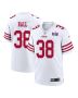 Kemon Hall 38 San Francisco 49ers Super Bowl LVIII Patch Game Men Jersey – White