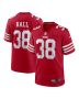 Kemon Hall 38 San Francisco 49ers Team Game Men Jersey – Scarlet