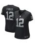 Ken Stabler 12 Las Vegas Raiders Women’s Game Player Jersey – Black