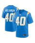 Kendall Williamson 40 Los Angeles Chargers Team Game Men Jersey – Powder Blue