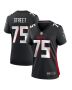 Kentavius Street 75 Atlanta Falcons Game Women Jersey – Black