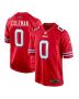 Keon Coleman 0 Buffalo Bills Alternate Game Men Jersey – Red