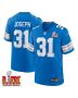 Kerby Joseph #31 Detroit Lions Super Bowl LIX Jersey – Men’s – Blue