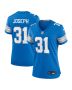 Kerby Joseph 31 Detroit Lions Women’s Team Game Jersey – Blue