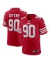 Kevin Givens 90 San Francisco 49ers Game Men Jersey – Scarlet