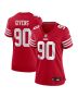 Kevin Givens 90 San Francisco 49ers Women’s Game Jersey – Scarlet