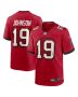 Keyshawn Johnson 19 Tampa Bay Buccaneers Men Game Retired Jersey – Red