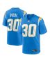 Kimani Vidal 30 Los Angeles Chargers Team Game Men Jersey – Powder Blue