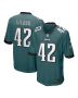 Kindle Vildor 42 Philadelphia Eagles Game Men Jersey – Midnight Green