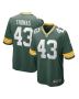 Kiondre Thomas 43 Green Bay Packers Men Game Jersey – Green