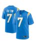 Kristian Fulton 7 Los Angeles Chargers Team Game Men Jersey – Powder Blue