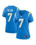 Kristian Fulton 7 Los Angeles Chargers Women’s Game Jersey – Powder Blue