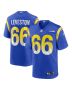 KT Leveston 66 Los Angeles Rams Team Game Men Jersey – Royal