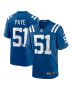Kwity Paye 51 Indianapolis Colts Men Game Jersey – Royal