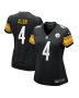 Kyle Allen 4 Pittsburgh Steelers Women’s Game Jersey – Black