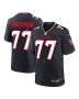 LaDarius Henderson 77 Houston Texans Game Men Jersey – Navy