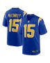Ladd McConkey 15 Los Angeles Chargers Alternate Game Men Jersey – Royal