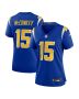 Ladd McConkey 15 Los Angeles Chargers Women’s Alternate Game Jersey – Royal