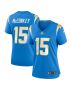Ladd McConkey 15 Los Angeles Chargers Women’s Game Jersey – Powder Blue