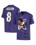 Lamar Jackson 8 Baltimore Ravens Cobra Jackson Game YOUTH Jersey – Purple