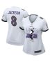Lamar Jackson 8 Baltimore Ravens Lamar the Merrier Women Game Jersey – White