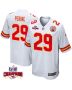 La’Mical Perine 29 Kansas City Chiefs Super Bowl LVIII Champions 4 Stars Patch Game Men Jersey – White