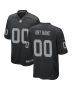 Las Vegas Raiders Men Custom Game Jersey – Black