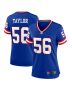 Lawrence Taylor 56 New York Giants Women Classic Retired Game Jersey – Royal