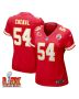 Leo Chenal #54 Kansas City Chiefs Super Bowl LIX Women’s Jersey – Red