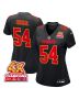 Leo Chenal 54 Kansas City Chiefs Super Bowl LVIII Champions 4X Fashion Game Women Jersey – Carbon Black