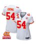 Leo Chenal 54 Kansas City Chiefs Super Bowl LVIII Champions 4X Game Women Jersey – White