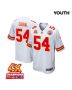 Leo Chenal 54 Kansas City Chiefs Super Bowl LVIII Champions 4X Game YOUTH Jersey – White