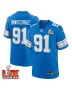 Levi Onwuzurike #91 Detroit Lions Super Bowl LIX Jersey – Men’s – Blue