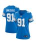 Levi Onwuzurike 91 Detroit Lions Women’s Team Game Jersey – Blue