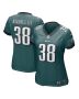 Lew Nichols III 38 Philadelphia Eagles Game Women Jersey – Midnight Green